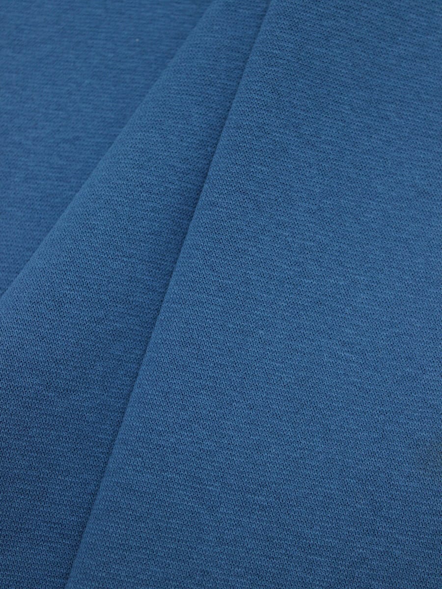 Рибана цв.Петроль, ш.1,7м (0,85м*2, чулок), хлопок-95%, лайкра-5%, 220гр/м.кв