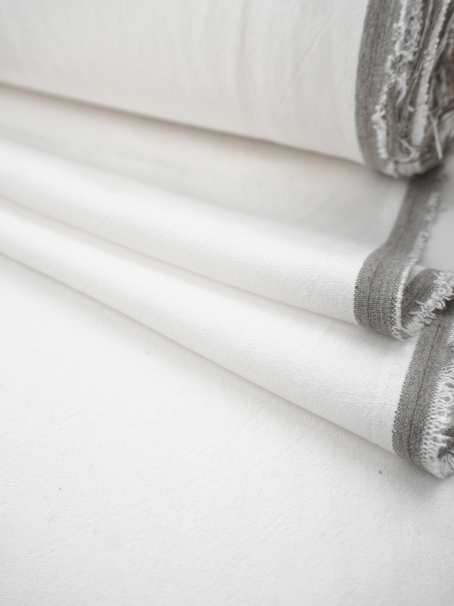 Крапива Рами (Ramie) с хлопком цв.Молочно-белый, ш.1.35м, крапива-50%, хлопок-50%