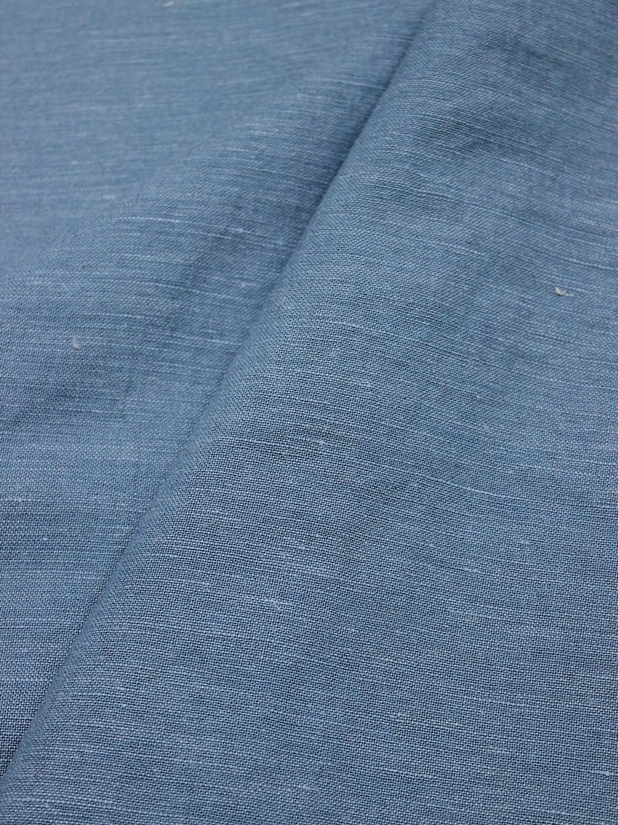 Лен с вискозой с эффектом мятости цв.Винтажный лазурно-серый, СОРТ2, 1.44м, лен-53%,виск-47%