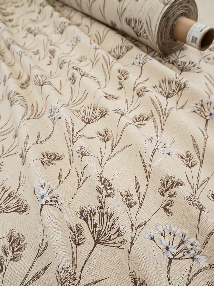 Полулен "Летний шепот" (на суровом), ш.1.5м, лен-30%, хлопок -70%, 140гр/м.кв