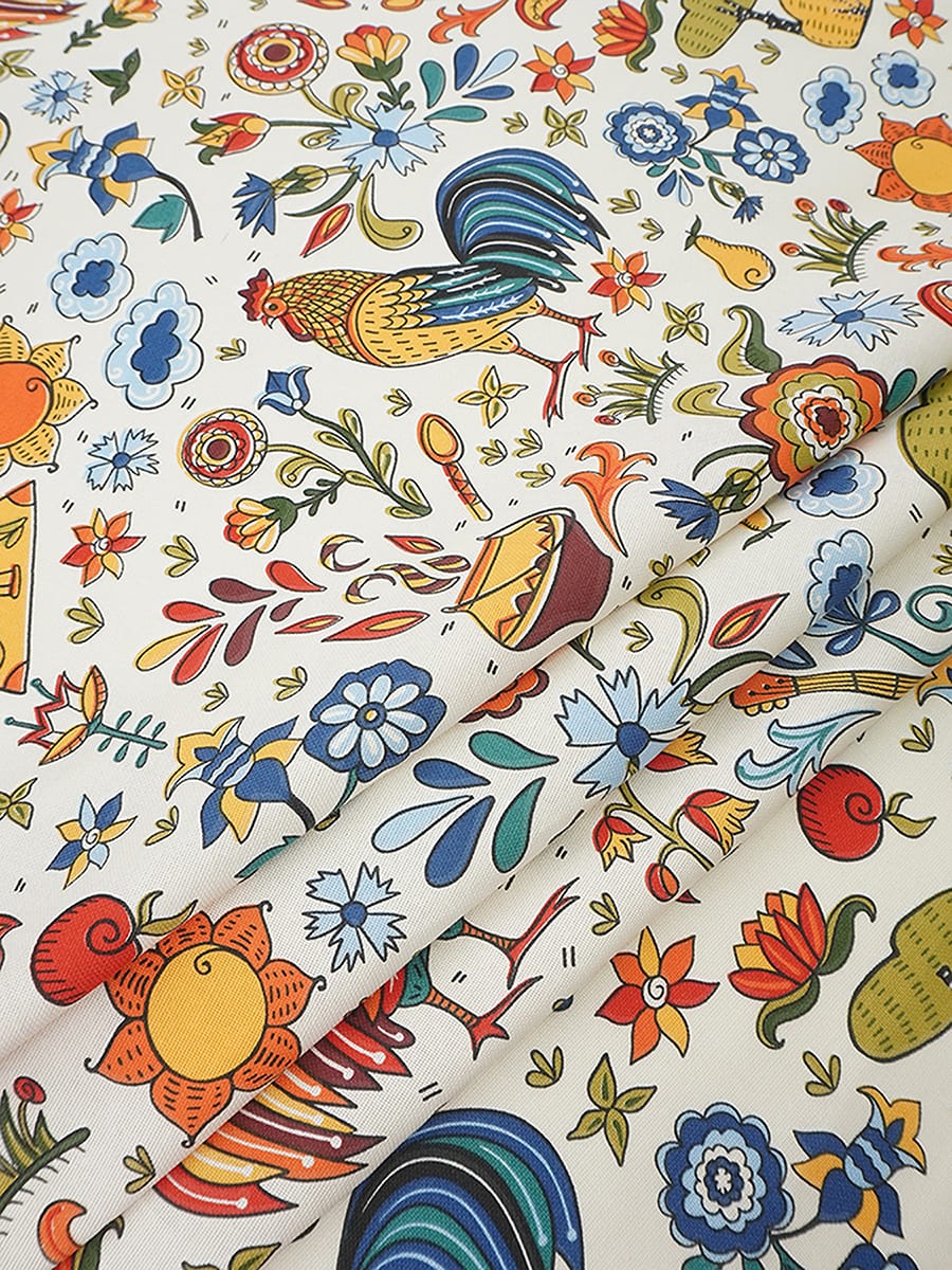 Рогожка "Русские забавы", ш.1.5м, хлопок-100%, 165гр/м.кв