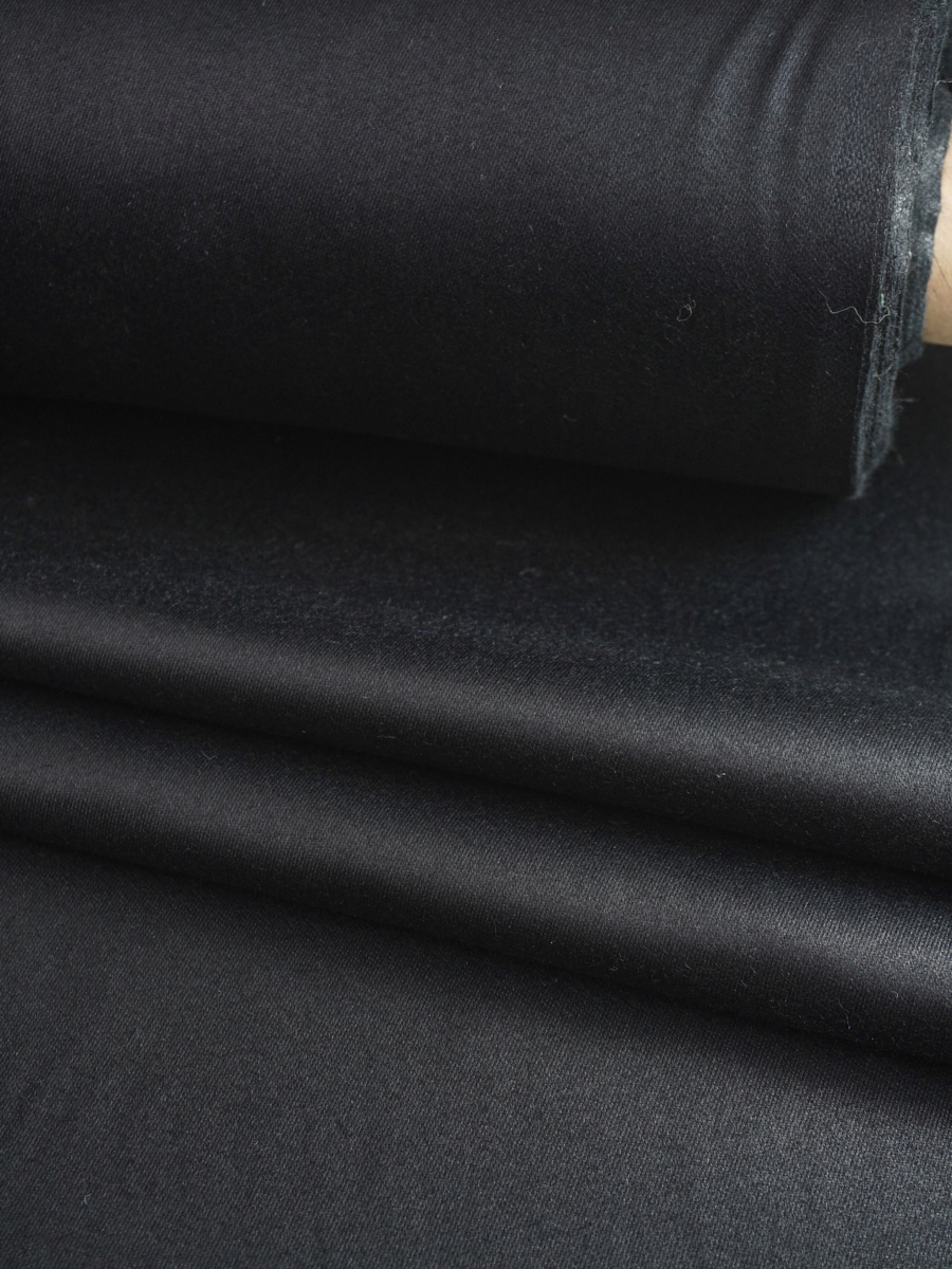 Плотный хлопок Атлас цв.Черный, ш.1.8м, хлопок-100%, 200гр/м.кв