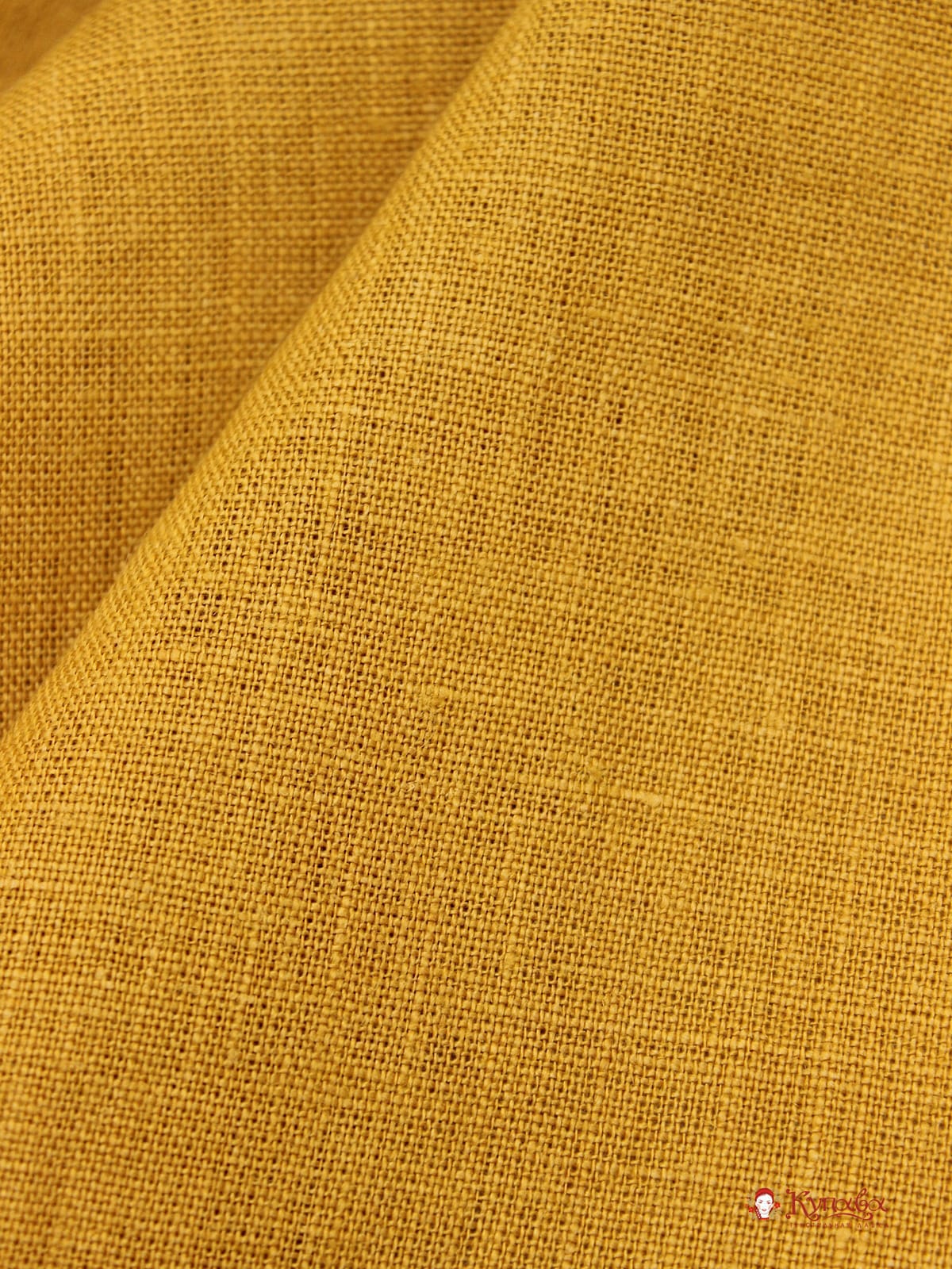 Лен костюмный с эффектом мятости цв.Янтарный-3, ш.1.45м, лен-100%, 190гр/м.кв