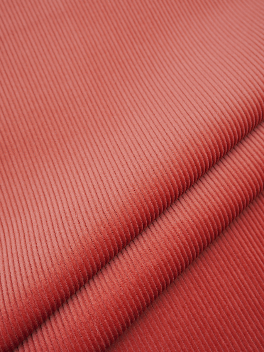 Вельвет цв.Красно-терракотовый, ш.1.5м, хлопок-100%, 340гр/м.кв