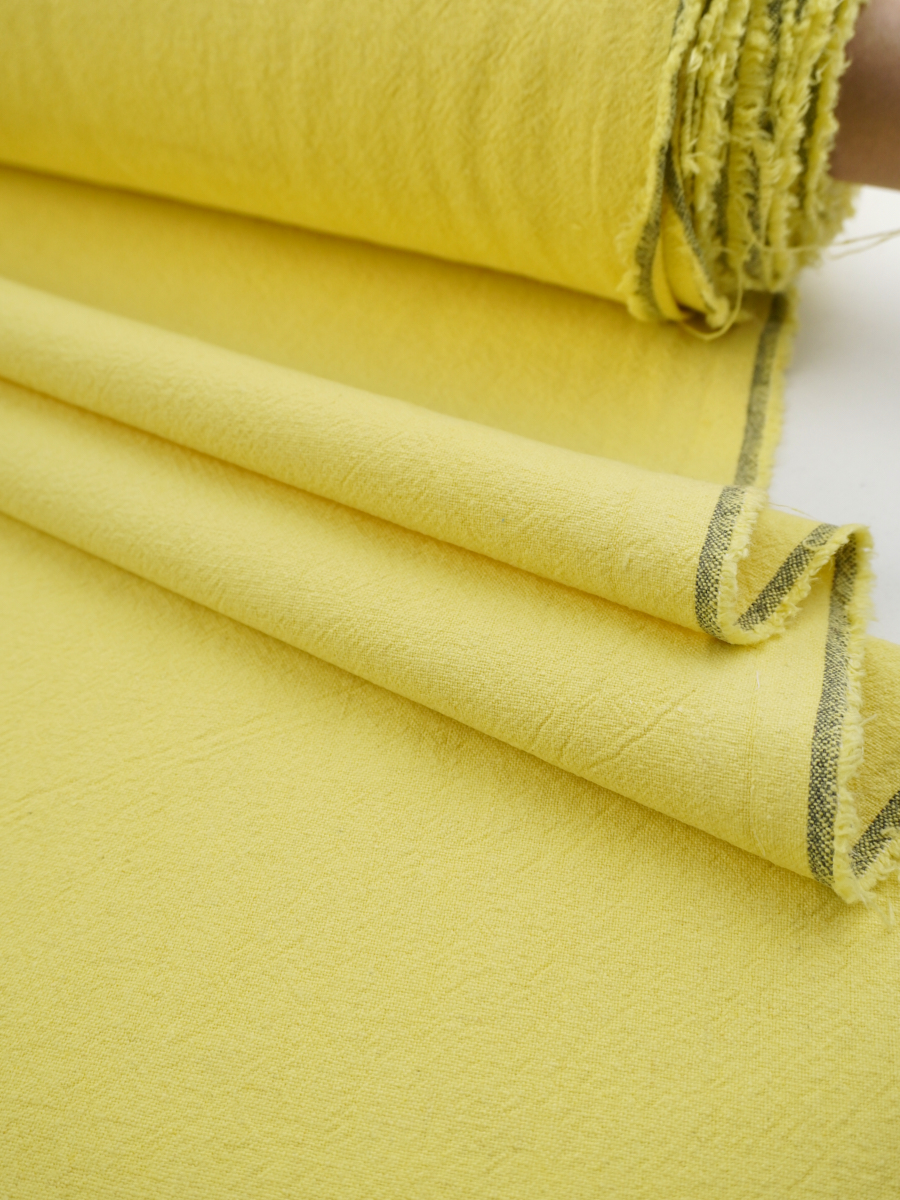 Крапива Рами (Ramie) с хлопком цв.Банановый, СОРТ2, ш.1.35м, крапива-50%, хл-50%