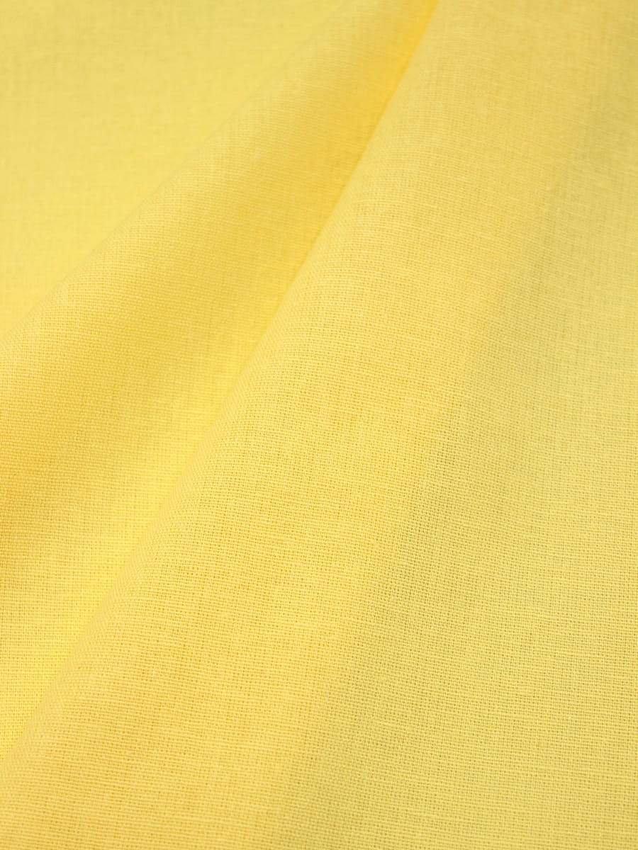 Полулен с умягчением цв.Банановый, СОРТ2, ш.1.5м, лен-30%, хлопок-70%, 140гр/м.кв