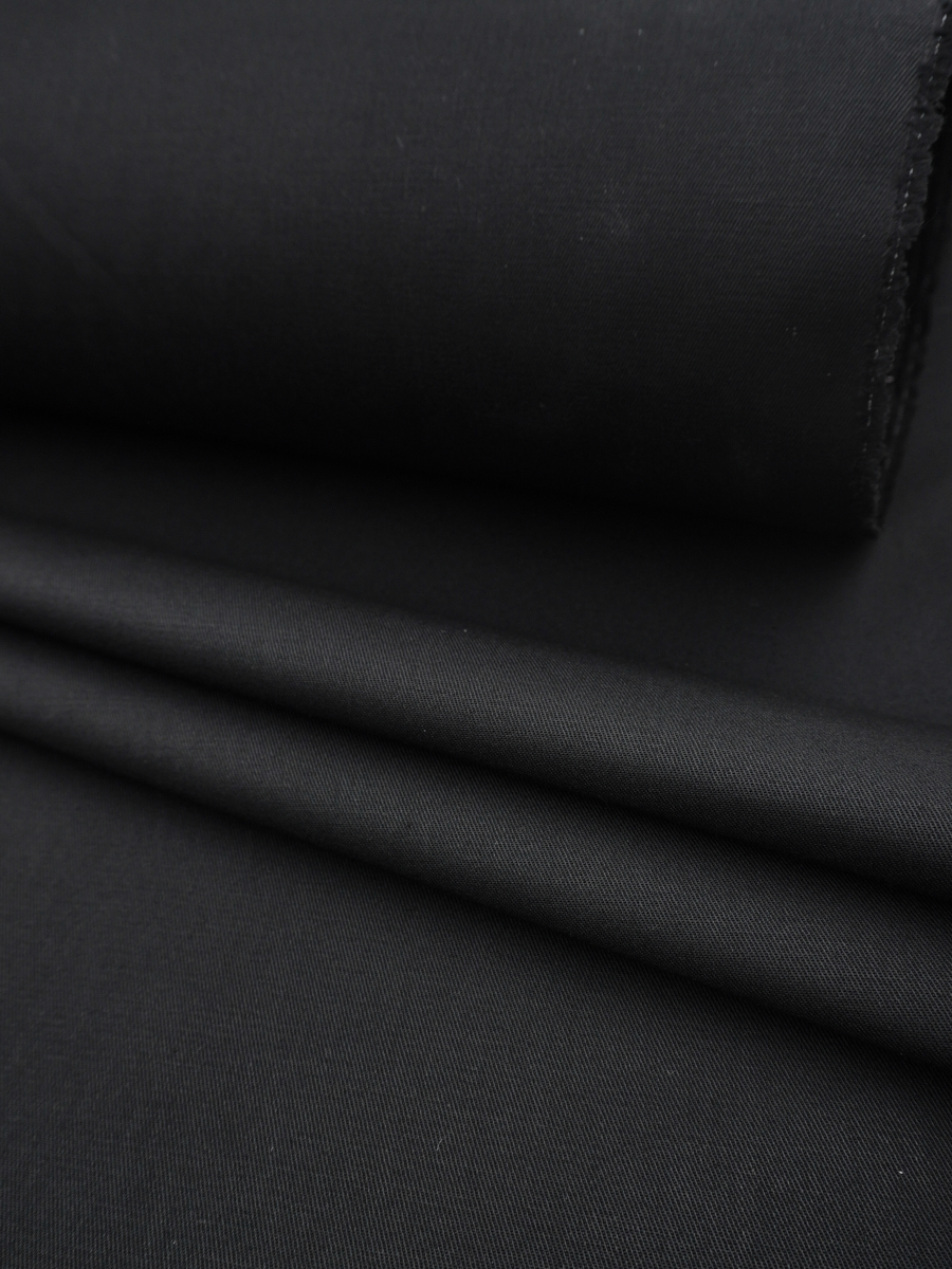 Саржа цв.Черный, ш.1.5м, хлопок-100%, 260гр/м.кв