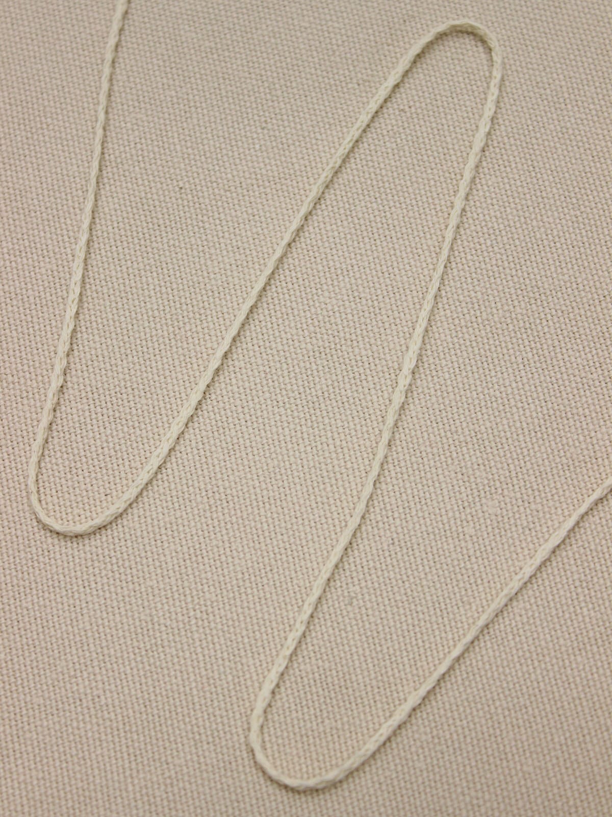Шнур цв.суровый, рыхлый, 1.5мм, хлопок-100%
