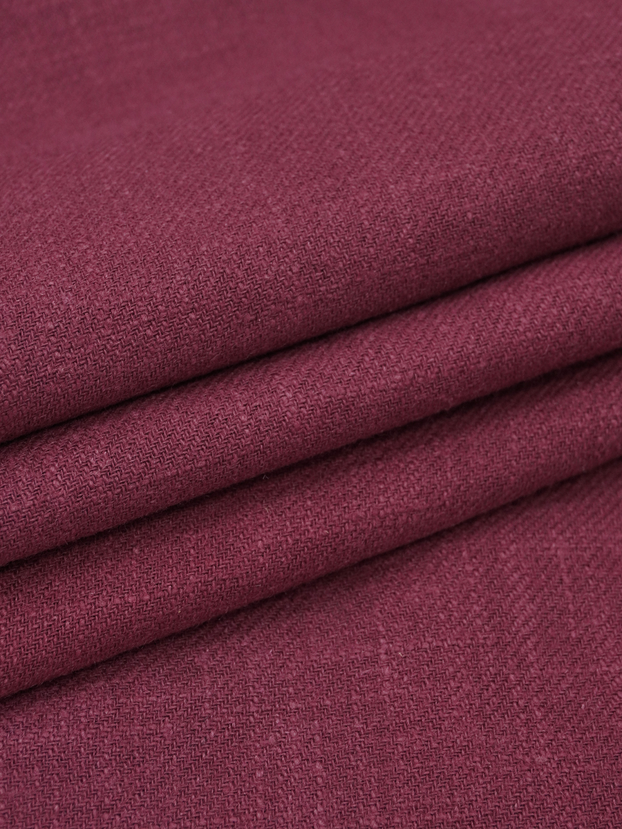 Крапива Рами (Ramie)-диагональ, цв.Бордово-вишневый, ш.1.4м, крапива-100%, 240гр/м.кв