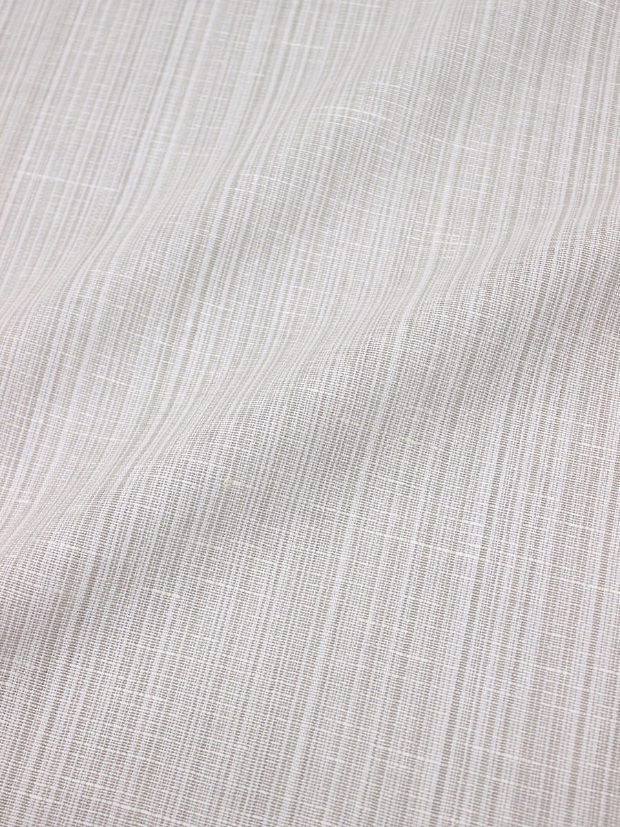 Полулен пестротканый "Св.бежево-кофейный меланж - полоска", ш.2.2м, лен-30%, хлопок-70%, 135гр/м.кв