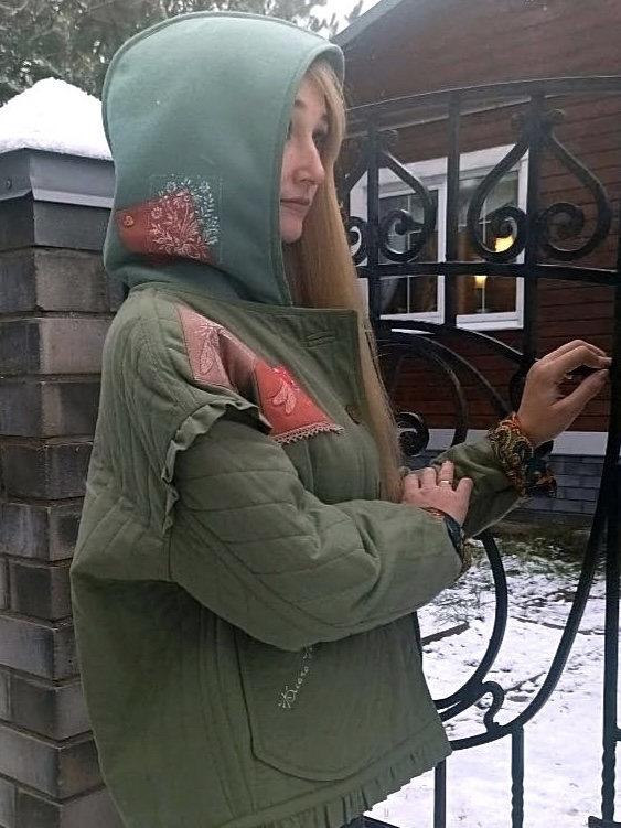 Курточка из полульна и футера