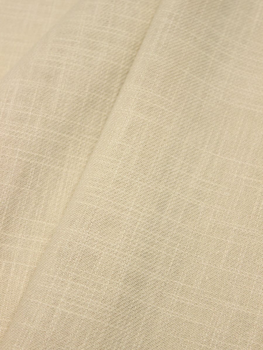 Мерный лоскут(ткань в отрезах)Крапива Рами (Ramie)-диагональ, цв.Светло-пшеничный, ш.1.35м, крапива-100%, 240гр/м.кв