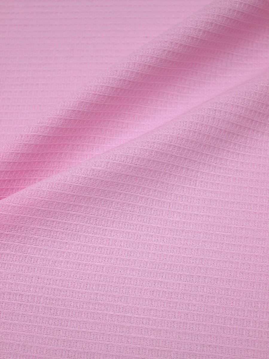 Вафельное полотно цв.Светло-розовый, ш.1.5м, хл-100%, 150гр/м.кв