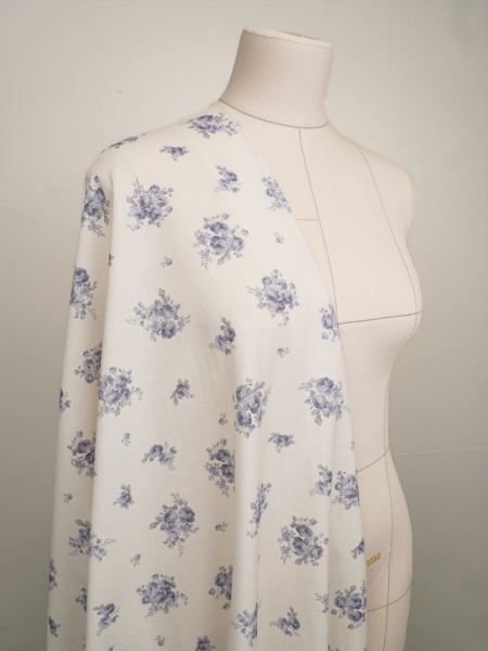 Хлопок Персик "Облачко роз", ш.2.5м, хлопок-100%, 130гр/м.кв