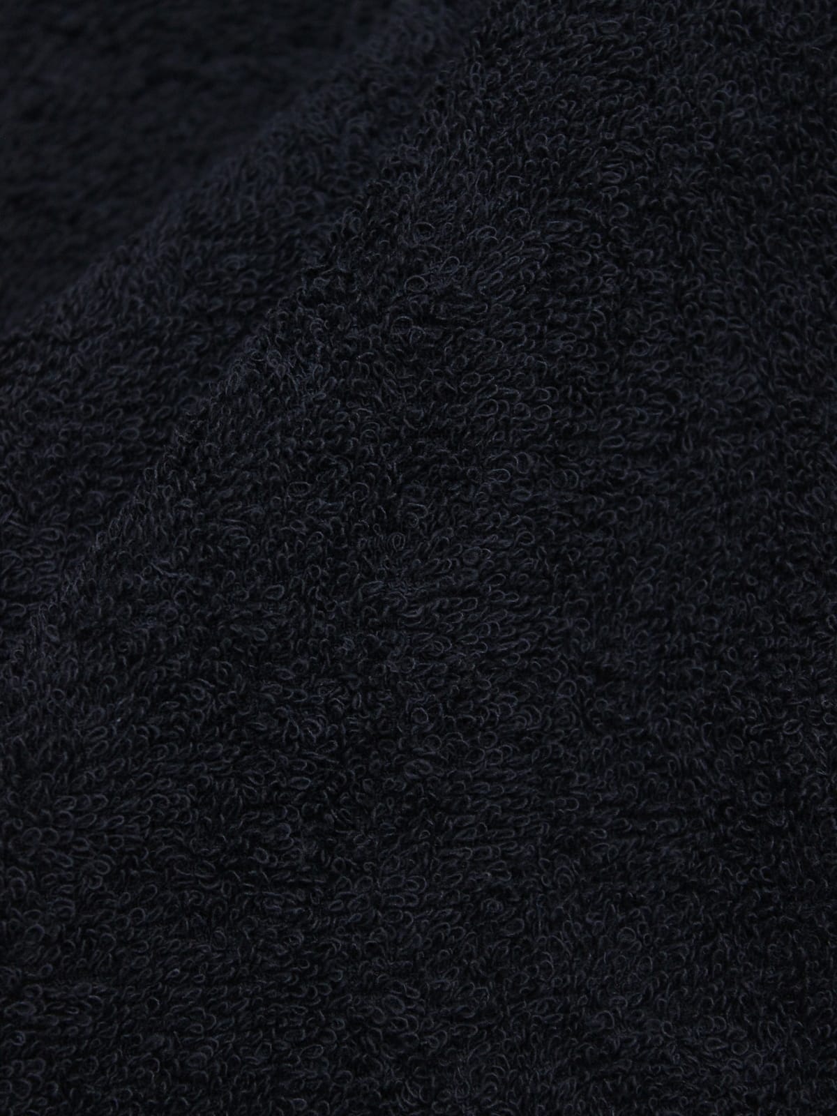 Махровая ткань цв.Черный, ш.1.5м, хлопок-100%, 350гр/м.кв