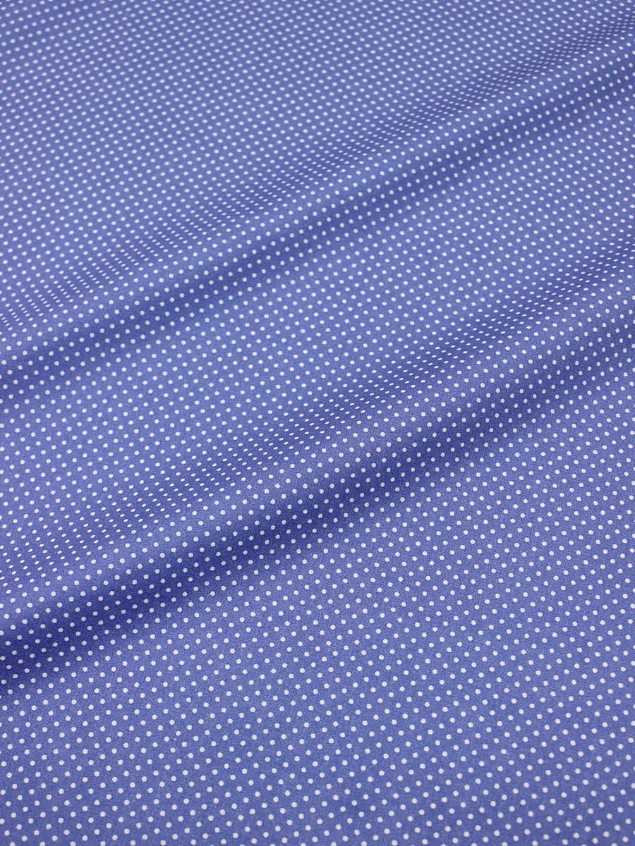 Импорт. хлопок "Мелкий горох-2" цв.джинсовый с фиолетовым оттенком, ш.1.46м, хлопок-100%, 100гр/м.кв