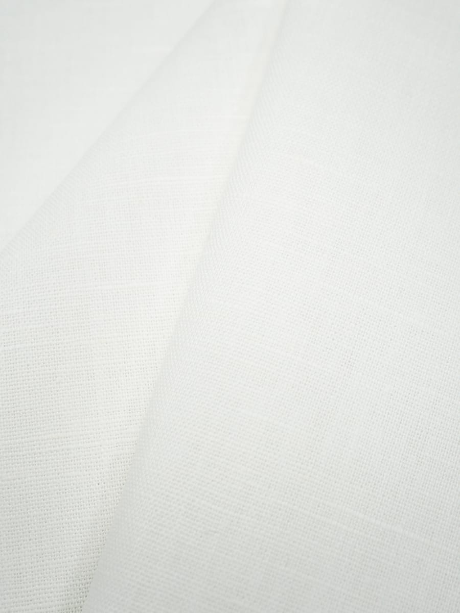 Полулен цв.Белый, ш.1.5м, лен-47%, хлопок-53%, 190гр/м.кв