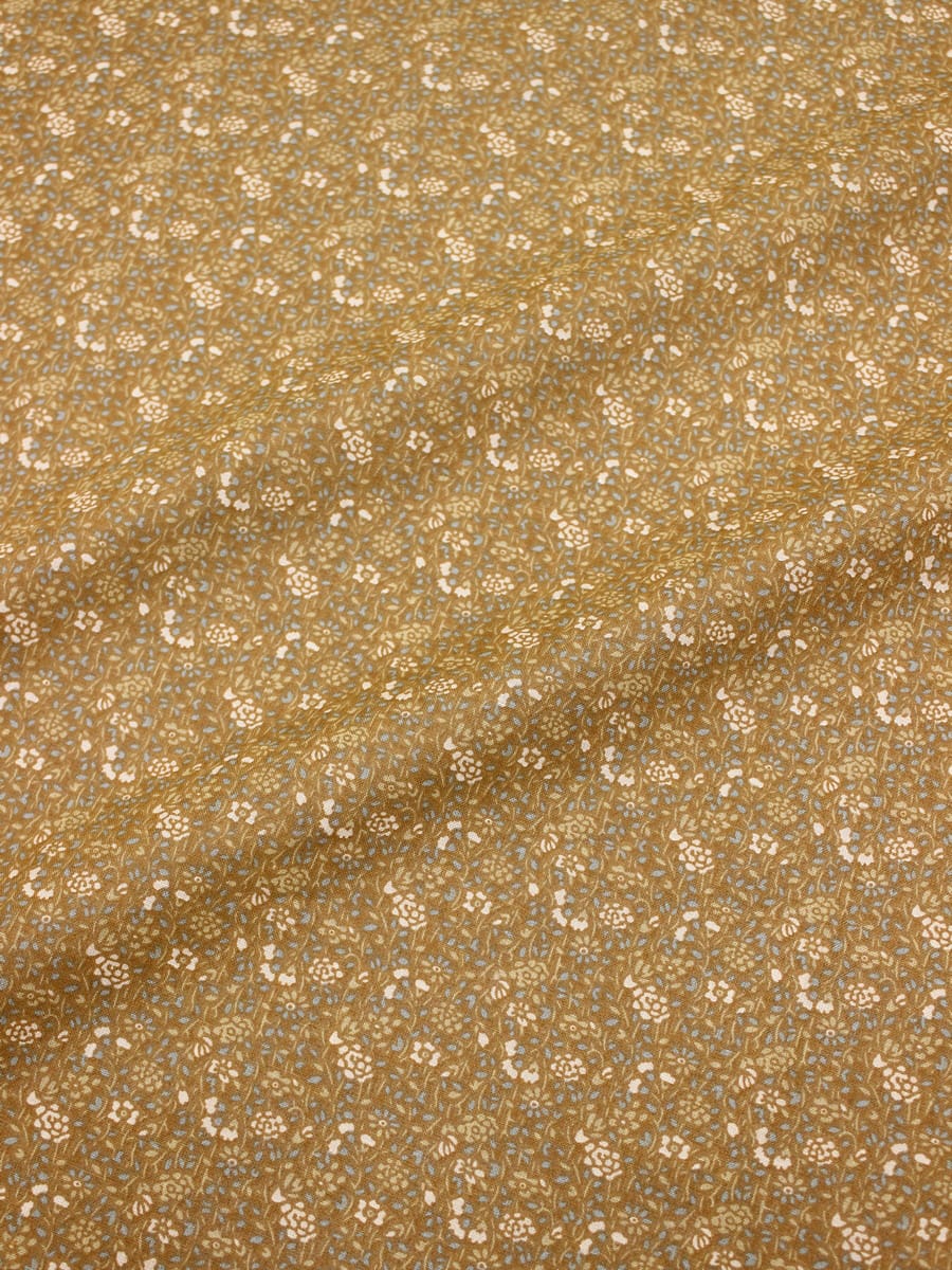 Мерный лоскут (ткань в отрезах) - Импорт. хлопок (ситец) "Ульяна" цв.орех, ш.1.48м, хл-100%