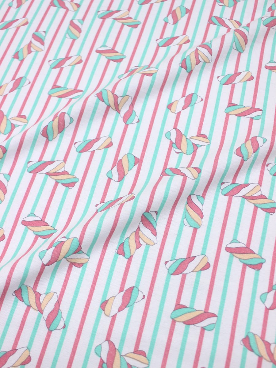 Футер 2-х нит. начес "Зефирки тутти-фрутти", ш.2.14м(1.07м*2, чулок), Карде, хлопок-100%, 180гр/м.кв