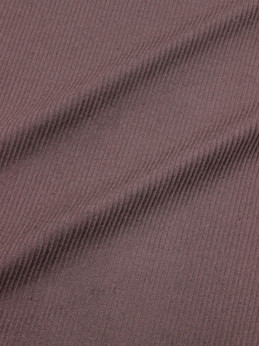 Мерный лоскут(ткань в отрезах) - Вельвет цв.Темный шоколадно-лиловый, ш.1.45м, хлопок-100%, 315гр