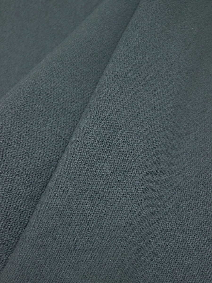 Хлопок крэш цв.Темный серо-зеленый флер-2, СОРТ2, ш.1.41м, хлопок-100%, 160гр/м.кв