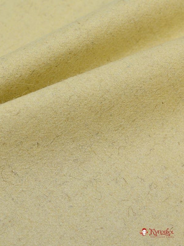 Ткань шерстяная, цв.Молочный, ш.1.4м, шерсть-80%, ПА-20%, 681гр/м.кв