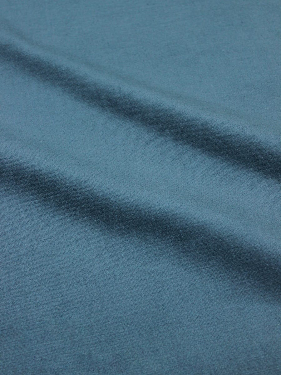 Бархат цв.Темная морская волна, ш.1.44м, хлопок-90%, лайкра-5%, п/э-5%, 280гр/м.кв