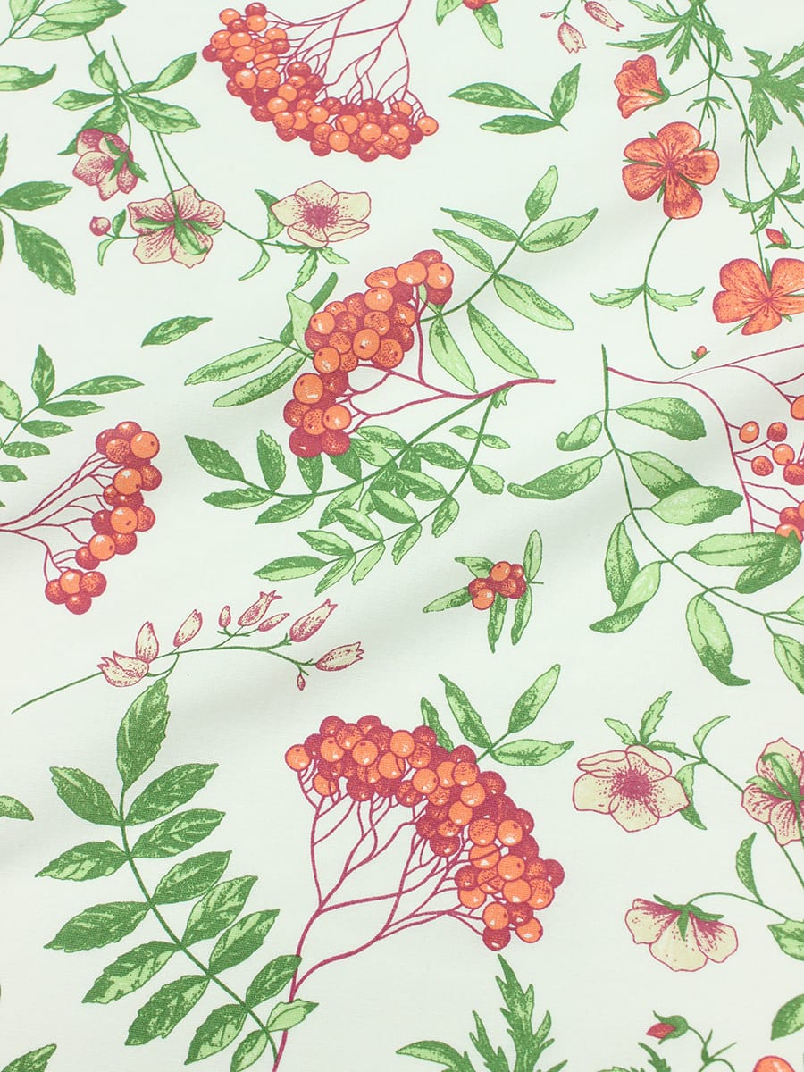 Мерный лоскут (ткань в отрезах)Полулен "Рябина", ш.1.5м, лен-30%, хлопок-70%, 140гр/м.кв