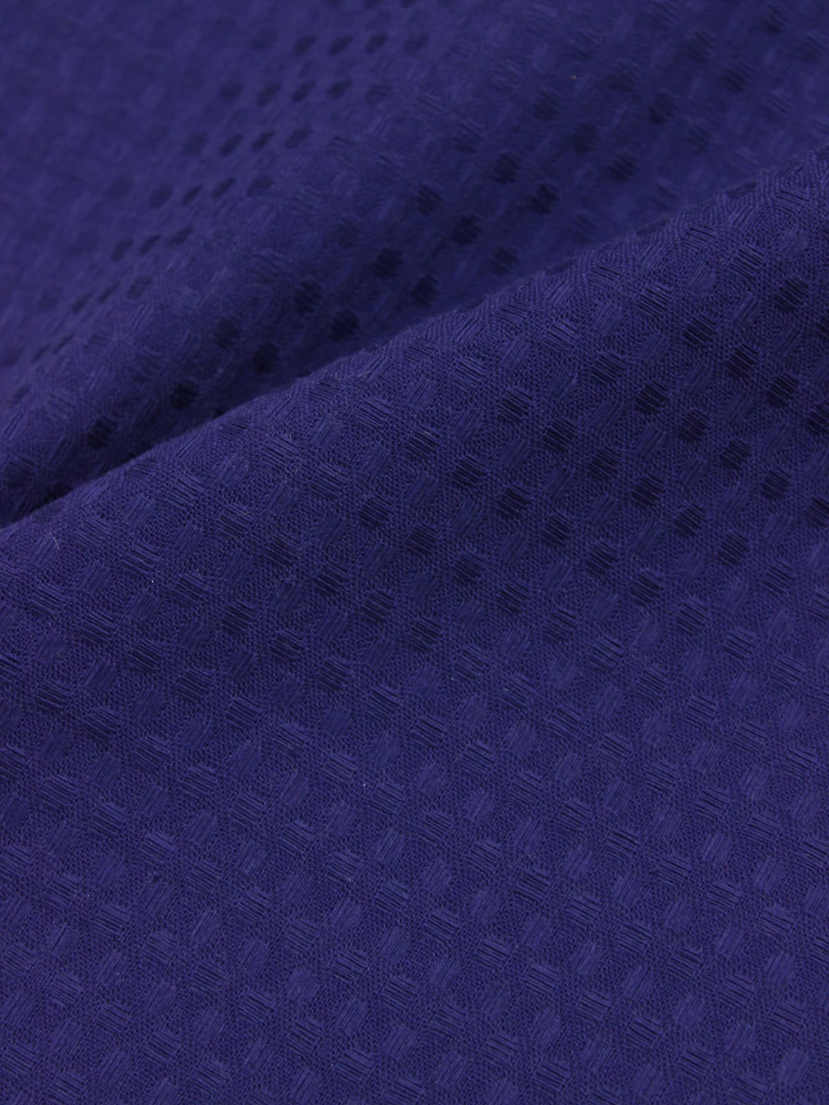 Вафельное полотно "Крупная клетка" цв.чернильно-фиолетовый, ш.1.5м, хлопок-100%, 200гр/м.кв