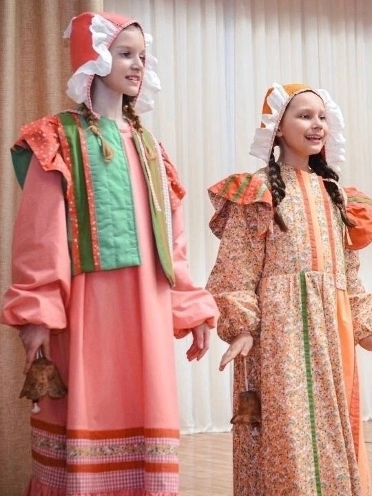 Костюмы в народном стиле для выступлений из импортного хлопка, бязи, ситца и вареного хлопка