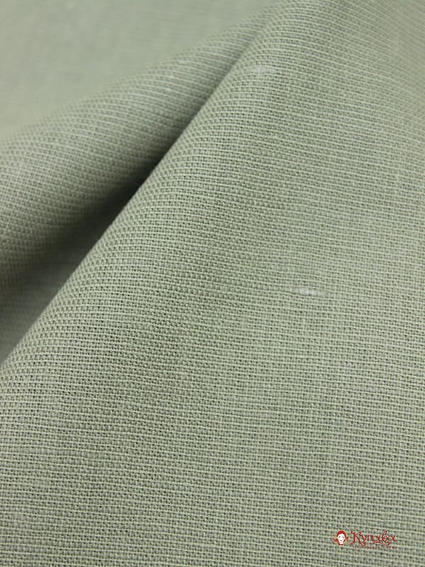 Полулен однотонный цв.Светлый серый хаки, ш.1.5м, лен-30%, хл-70%,140гр/м.кв