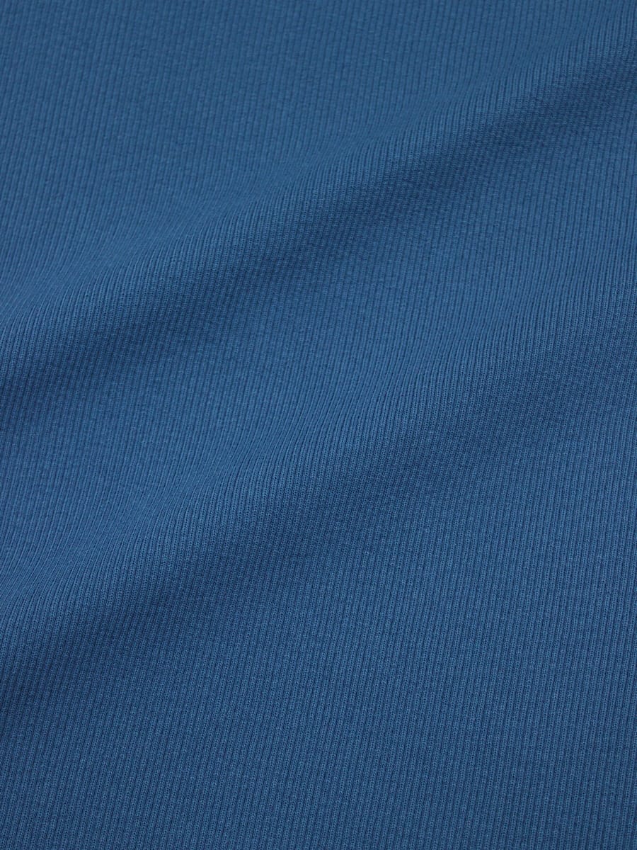 Кашкорсе цв.Петроль, ш.1.2м (0.6м*2 чулок), Пенье, хлопок-95%, лайкра-5%, 450гр/м.кв