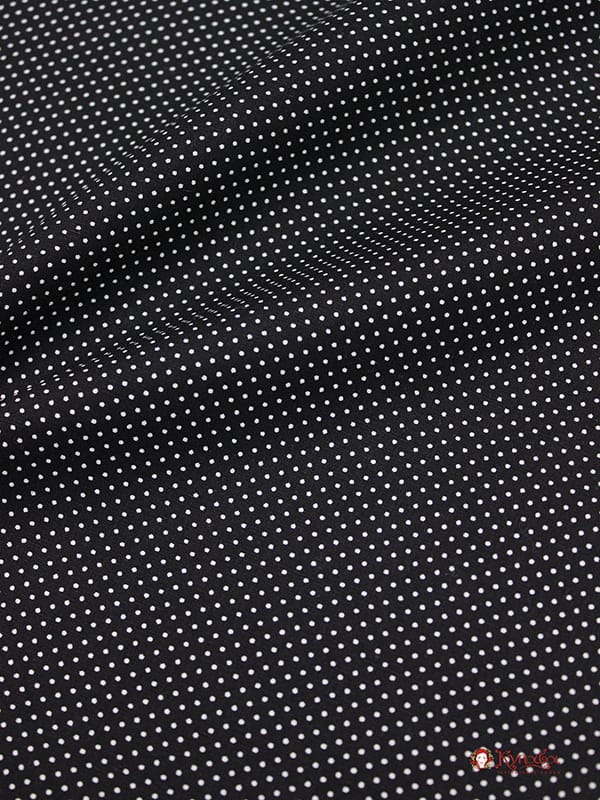 Мерный лоскут (ткань в отрезах) - Импорт. хлопок "Пшено-4 на черном", ш.1.48м, хл-100%, 105гр/м.кв