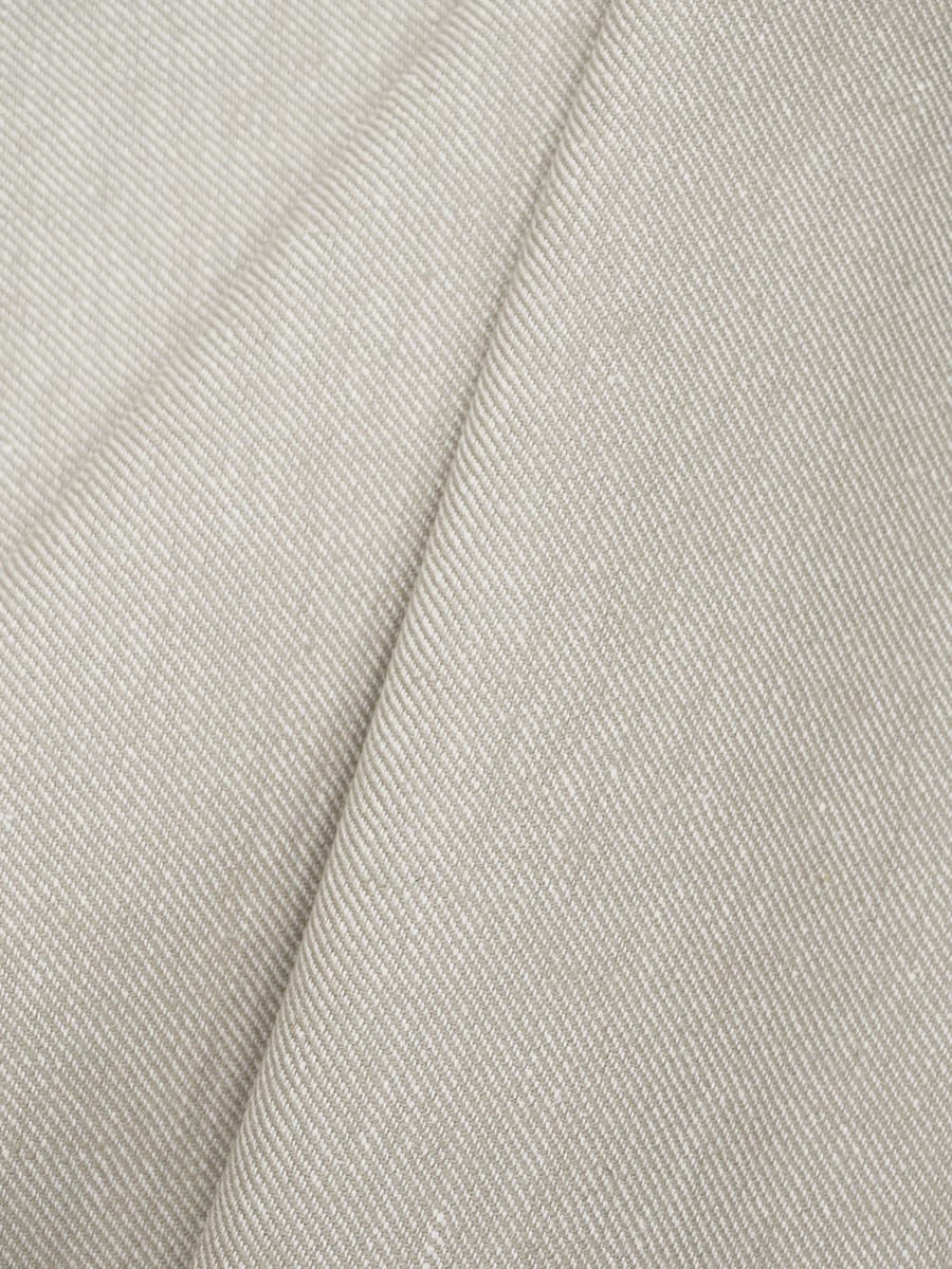 Полульняная саржа цв.Суровый, ш.1.5м, лен-50%, хлопок-50%, 245гр/м.кв