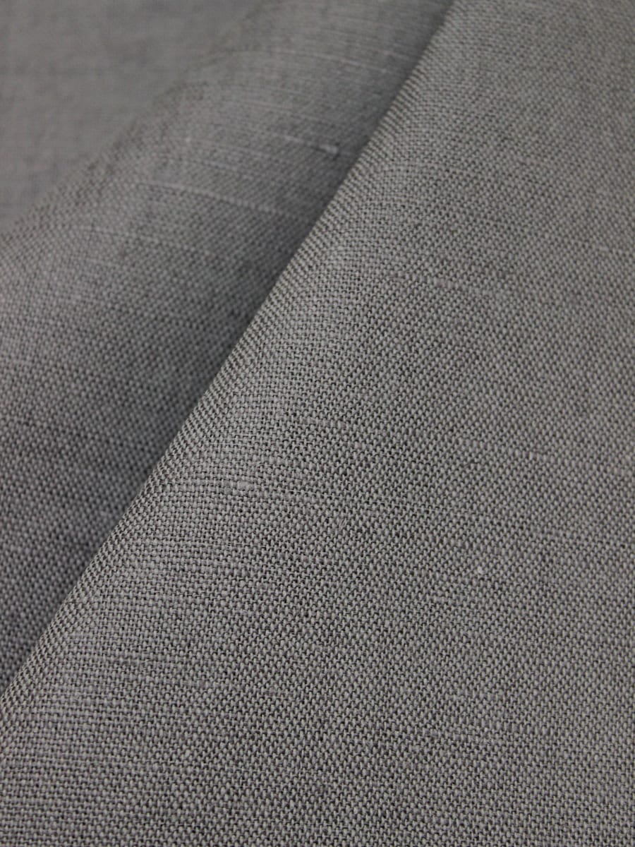 Полулен цв.Стальной графит, ш.1.5м, лен-57%, хлопок-43%, 200гр/м.кв