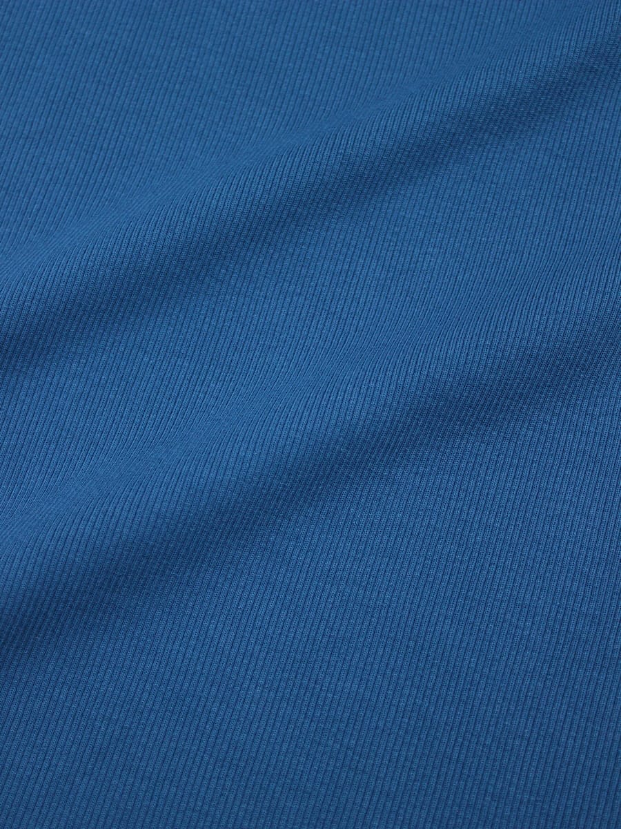 Кашкорсе цв.Насыщенный петроль, ш.1.2м (0.6м*2 чулок), Пенье, хлопок-95%, эластан-5%, 450гр/м.кв