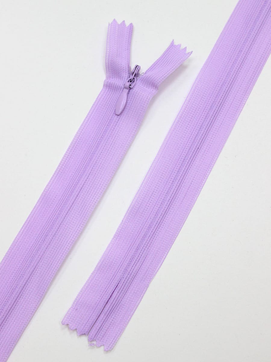 Молния потайная н/р цв.сиренево-лавандовый, 50см, нейлон