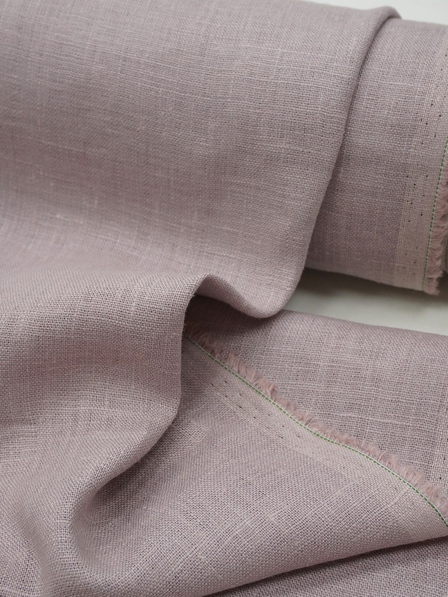 Лен костюмный с умягчением цв.Св.лилово-бежевый, ш.1.5м, лен-100%, 190гр/м.кв