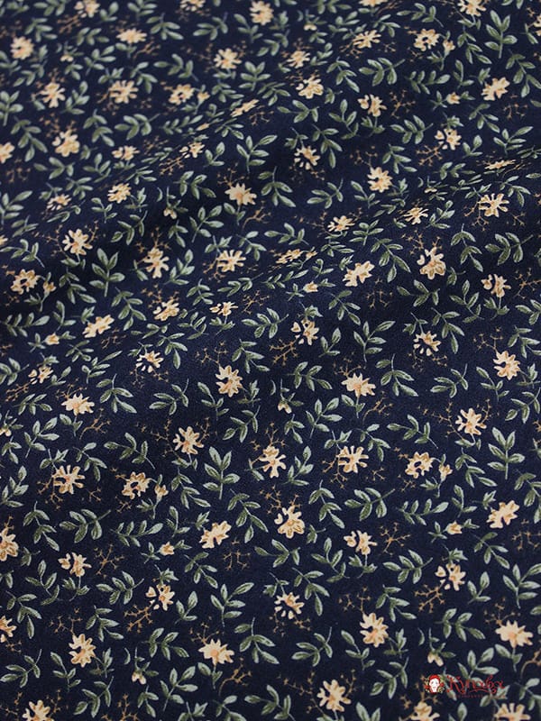 Импорт. хлопок "Мелания" цв.чернильный, СОРТ2, ш.1.48м, хлопок-100%, 100гр/м.кв