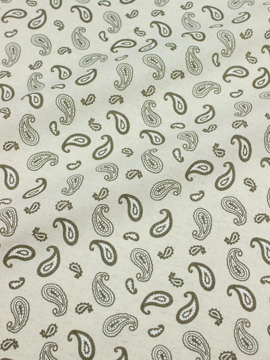 Полулен "Огуречный узор" (на суровом), ш.1.5м, лен-30%, хлопок-70%, 145гр/м.кв