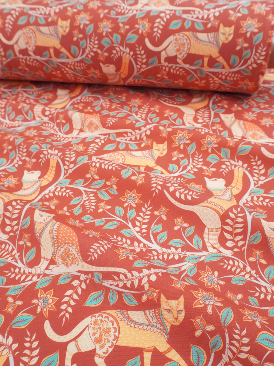 Перкаль Премиум (Digital) "Коты", ш.1.5м, хлопок-100%, 120гр/м.кв