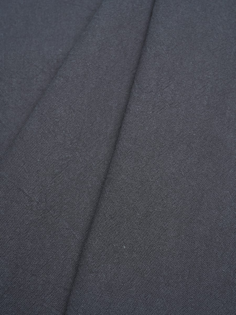 Мерный лоскут (ткань в отрезах) - Крапива Рами (Ramie) с хлопком цв.Графитово-серый, ш.1.4м