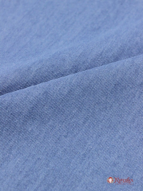 Плотная джинсовая ткань цв.Светлый сине-голубой, ш.1.5м, хлопок-95%, п/э-5%, 325гр/м.кв
