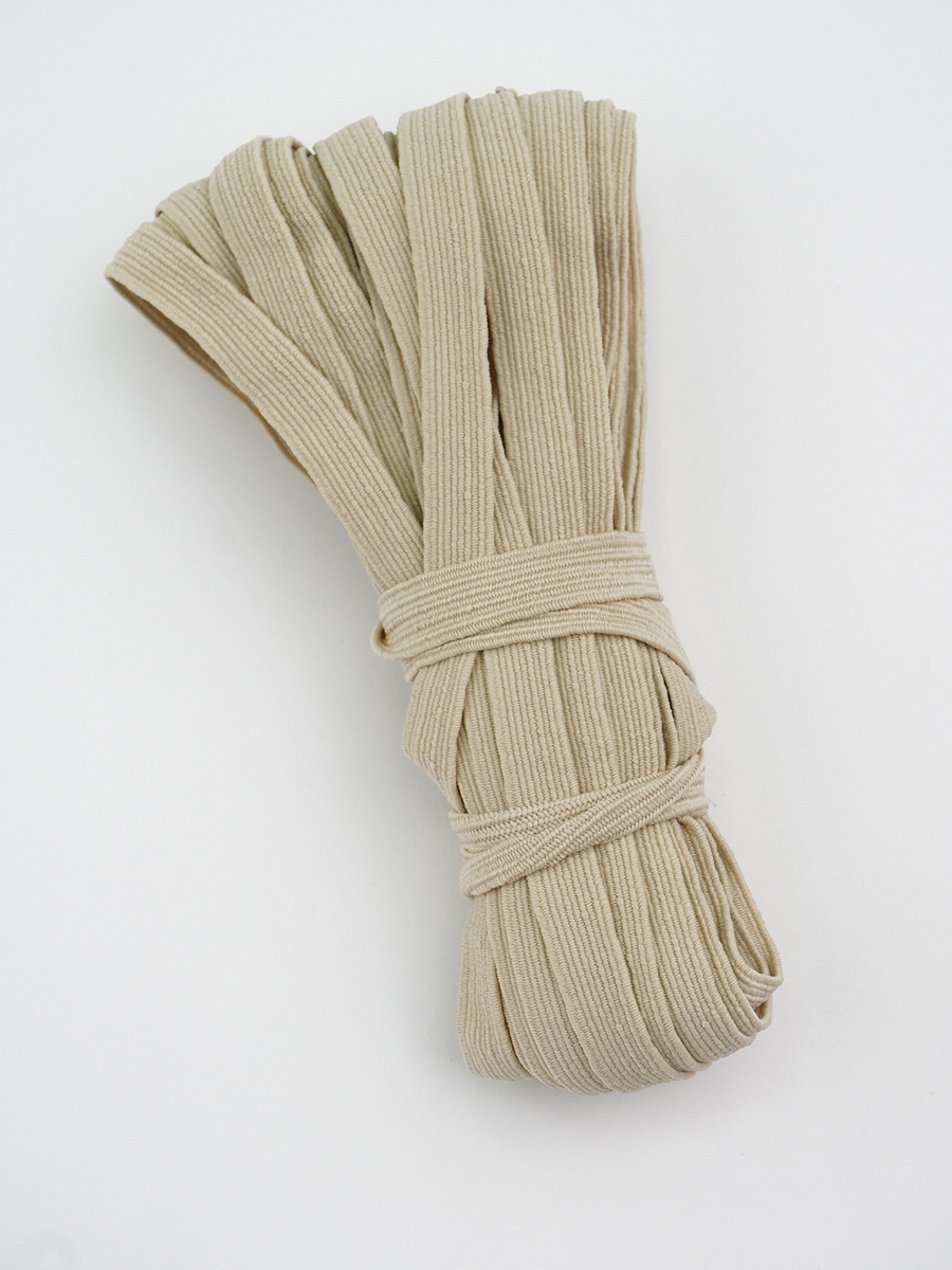 Резинка бельевая цв.Сливочно-оливковый, ш.10мм, 10м