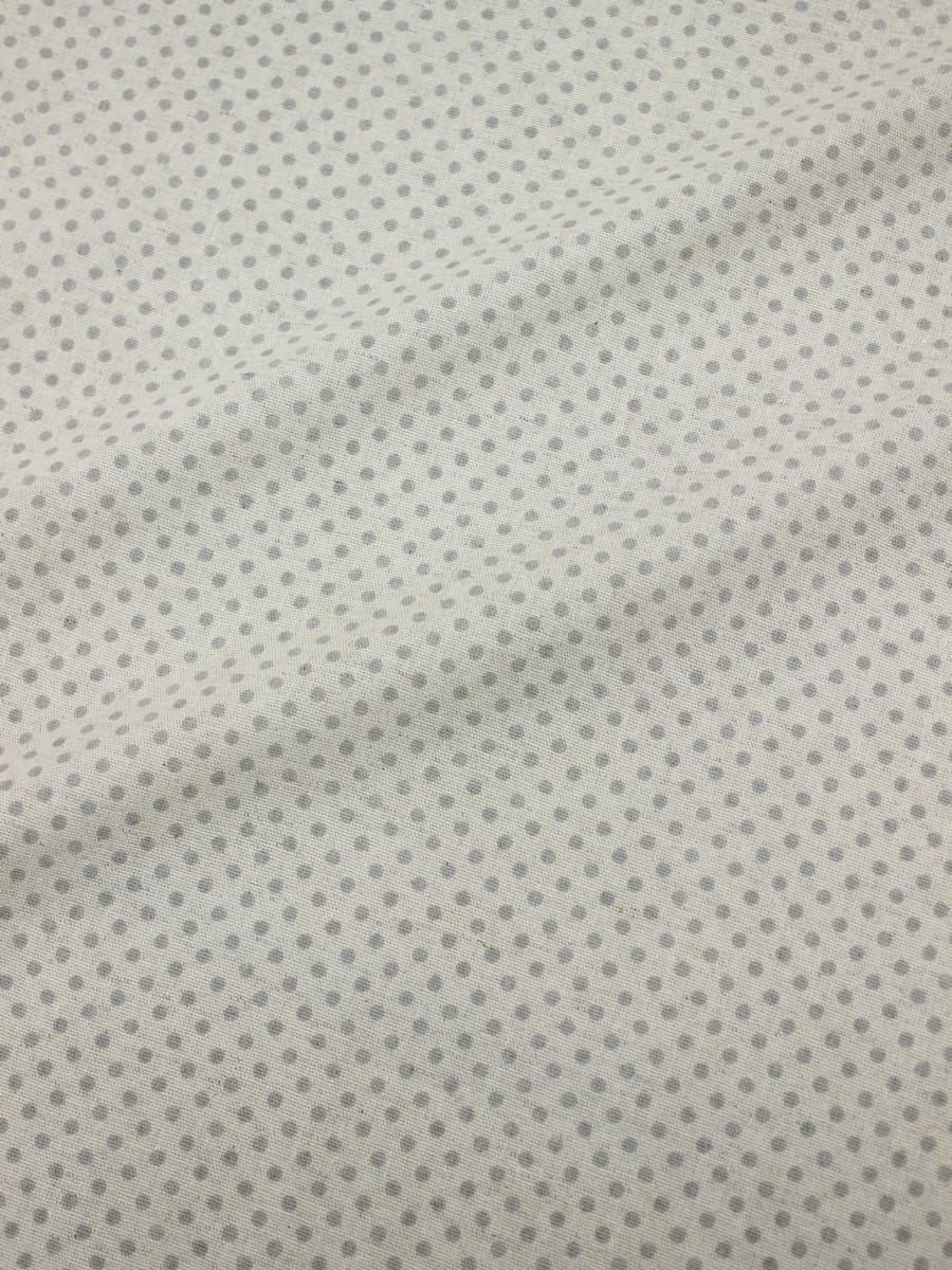 Полулен "Мелкий серый горох (3мм)" (на суровом), ш.1.5м. лен-30%, хлопок-70%, 140гр/м.кв