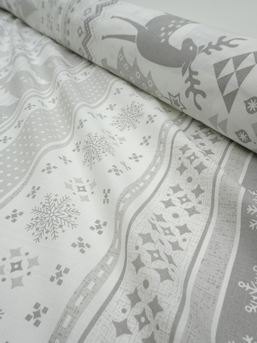 Поплин "Карелия - олени", (комп), ш.2.2м, хлопок-100%, 110гр/м.кв