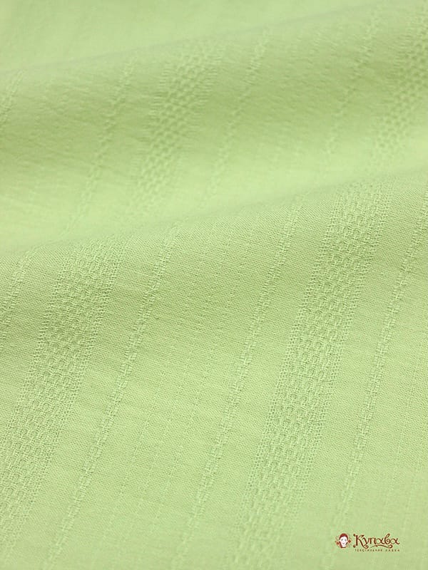 Фактурный хлопок "Рельефные полоски" цв.Мохито, ш.1.43м, хл-100%, 120гр/м.кв