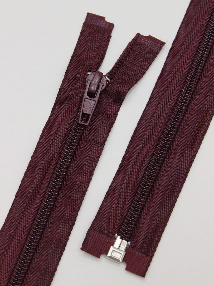 Молния спиральная №5 цв.темная вишня, 45см