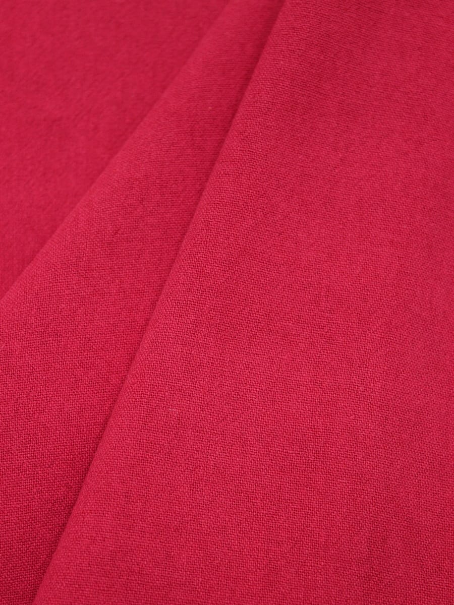 Хлопок крэш цв.Красно-малиновый,  ш.1.4м, хлопок-100%, 160гр/м.кв