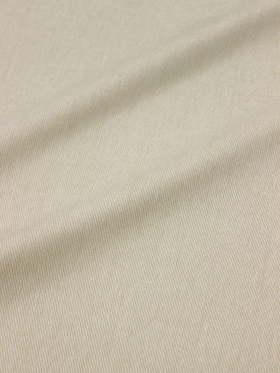 Мерный лоскут(ткань в отрезах - Джинс с ворсом цв.Св.телесно-желтый, ш.1.5м, хлопок-100%, 330гр/м.кв